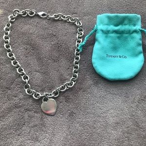 Tiffany &Co heart tag necklace